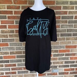 Love in Faith Stay Salty Graphic Tee Womens‎ 2X Black Christian Shirt